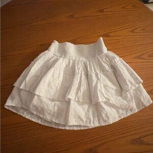 Hollister White Layered Skirt